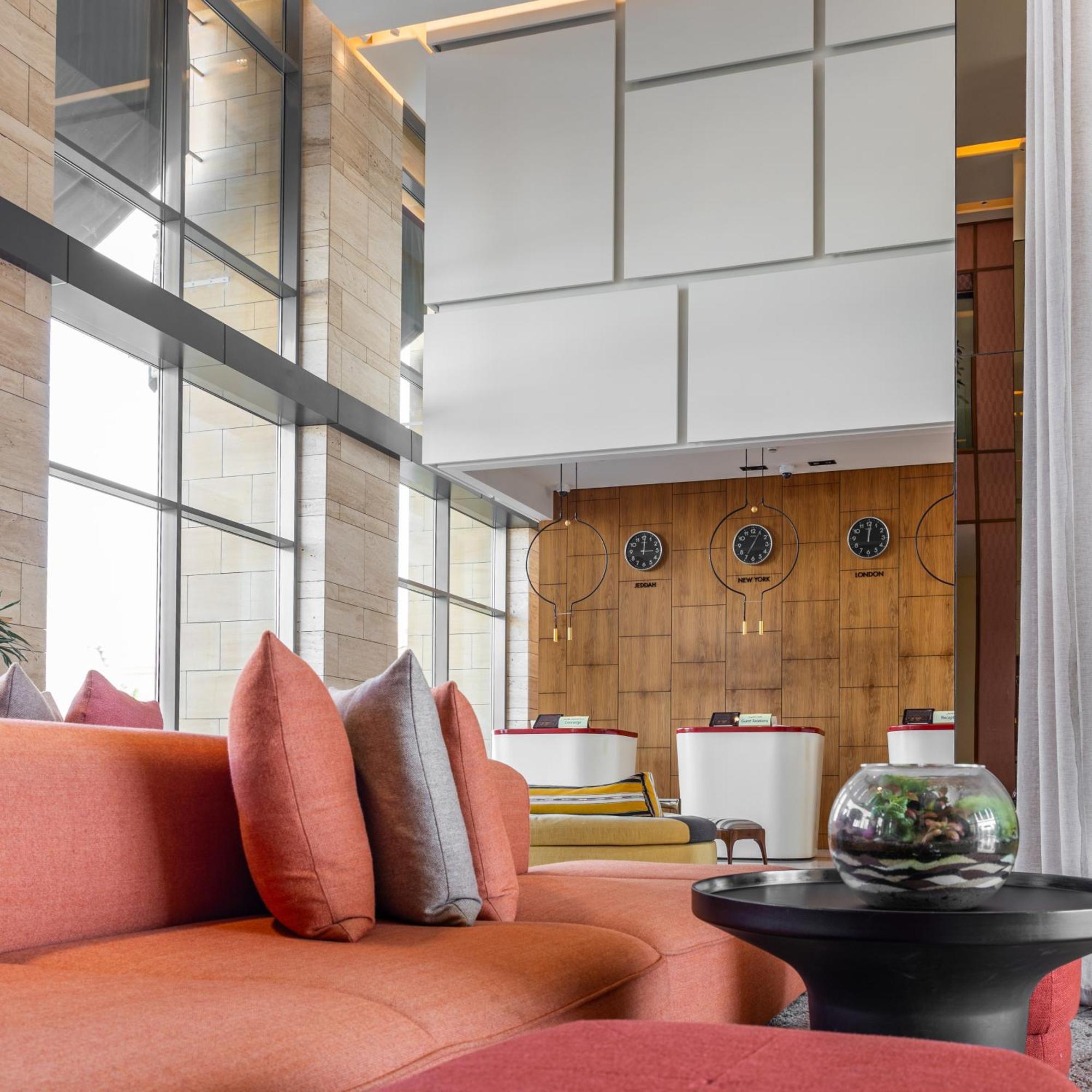 Shirvan Hotel City Yard Dżedda Zewnętrze zdjęcie The lobby of the hotel